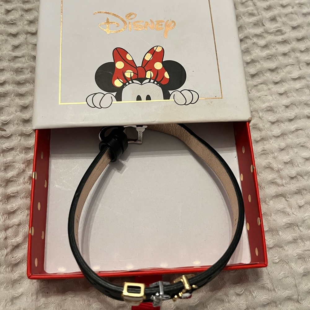 KEEP Collective Disney Black Leather Band + 3 Charms